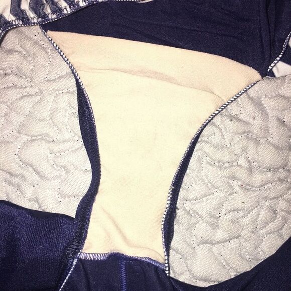 Christina classic design Nautical Themed blue white stripesOne Piece Plus Size 1 - Picture 4 of 5